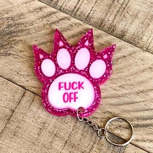 F*ck Off Paw Self Defense Keychain